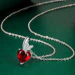 New 925 Sterling Silver Jewelry Elegant Feather Zircon Pendants Necklaces Women Fashion Exquisite Symbol CZ Wild Clavicle Chain