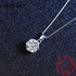 Real 1 Carat D Color Moissanite Bridal Pendant Necklace 100% 925 Sterling Silver Wedding Party Fine Jewelry Gift Wholesale