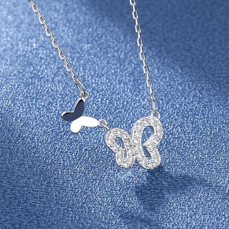 925 Sterling Silver Necklace For Women Round Pendent Sparkling Pave CZ Necklace Fashion Anniversary Birthday Jewelry Gifts