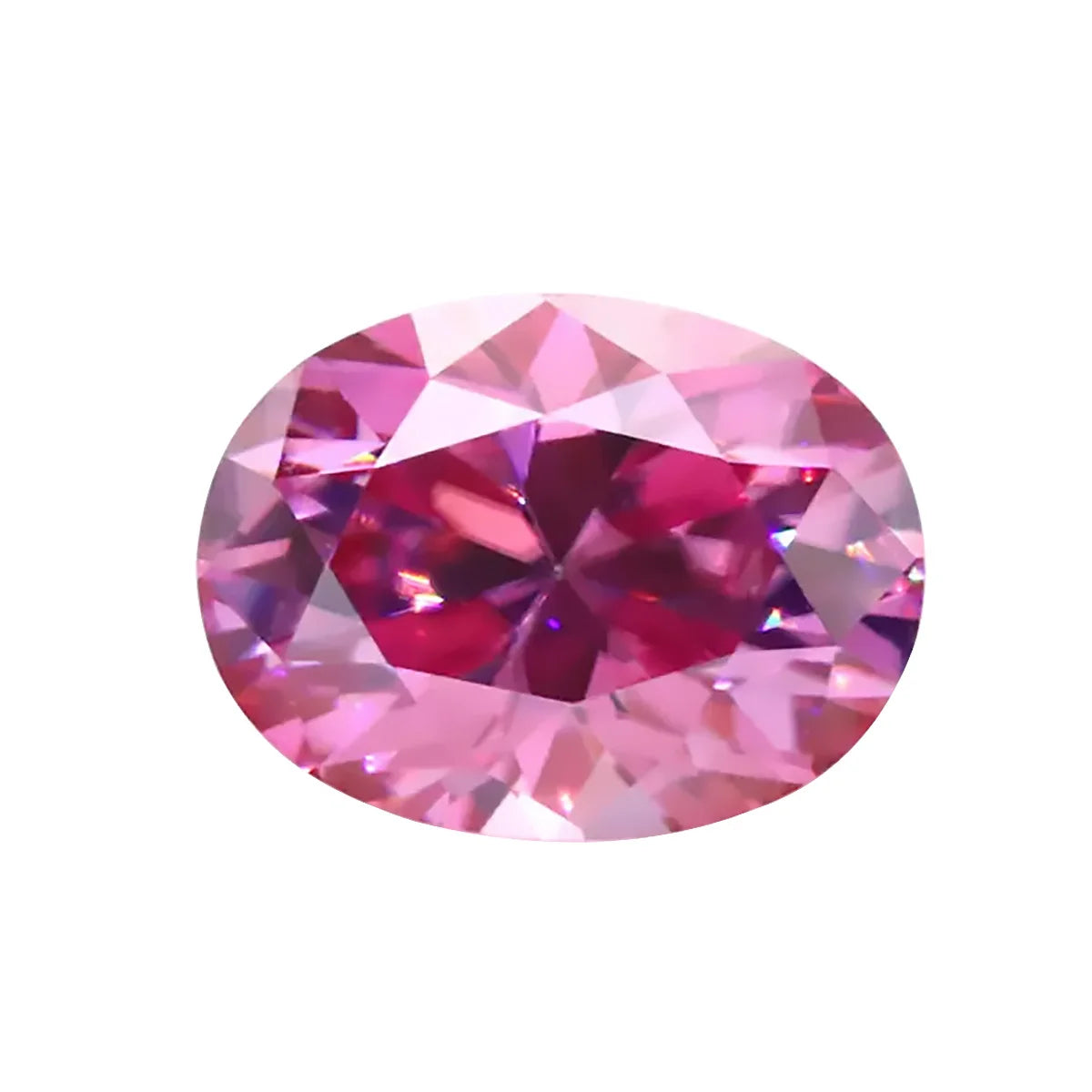 Real Pink VVS1 D Color Moissanite Loose Stones 0.5ct-5ct Gemstone Pass Diamond Tester with GRA Certificate for DIY Fine Jewelry