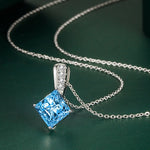 New 925 Sterling Silver Jewelry Elegant Feather Zircon Pendants Necklaces Women Fashion Exquisite Symbol CZ Wild Clavicle Chain