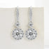 1CT Full Moissanite Heart Earrings For Women Girls DVVS1 925 Sterling Silver Sparkling Engagement Jewelry High Quality