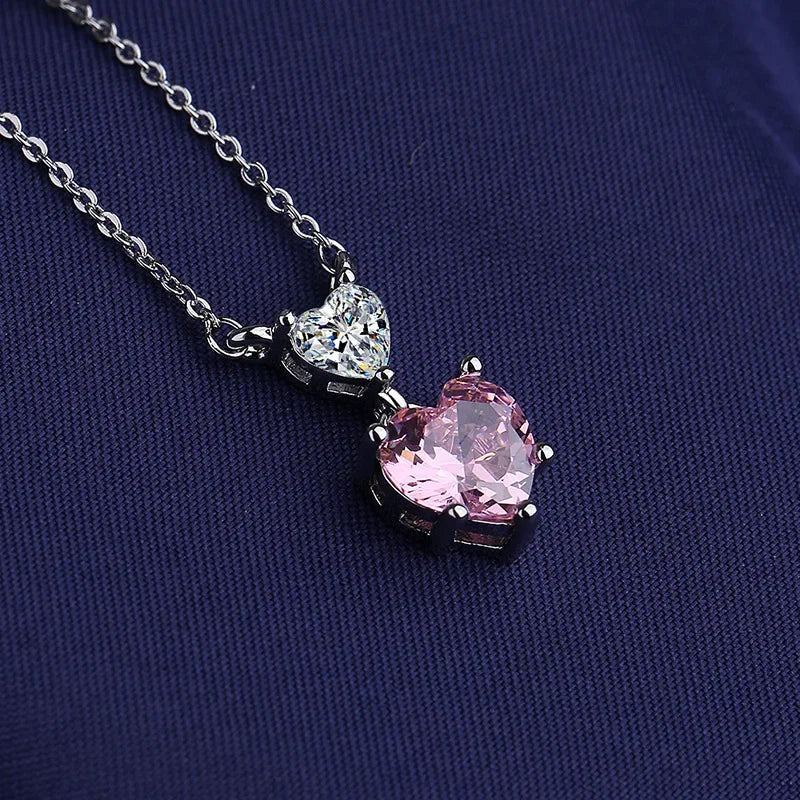 New Fashion 925 Sterling Silver Jewelry Round Zircon Pendants Necklaces Women Fine Semi Rhinestone Circle Clavicle Chain Choker
