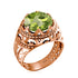 Vintage Rings For Men Genuine 925 Sterling Silver Male Ring 13*13mm Mystic Topaz Round Cut Stone Men's Jewelry Beautiful