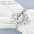 Newshe 1.5 Ct Halo Pear Cut 925 Silver Engagement Ring Set for Women Cambered Wedding Band High Grade Cz Luxury Bridal Jewelry