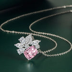 New 925 Sterling Silver Jewelry Elegant Feather Zircon Pendants Necklaces Women Fashion Exquisite Symbol CZ Wild Clavicle Chain
