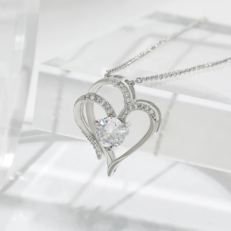 925 Sterling Silver Floral Clavicle Chain Necklace Sparkling Zircon Women's Pendant Necklace Birthday Party Gift Jewelry Gift