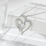 925 Sterling Silver Floral Clavicle Chain Necklace Sparkling Zircon Women's Pendant Necklace Birthday Party Gift Jewelry Gift