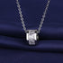 925 Sterling Silver Necklace For Women Round Pendent Sparkling Pave CZ Necklace Fashion Anniversary Birthday Jewelry Gifts N755