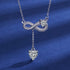 New Fashion 925 Sterling Silver Jewelry Round Zircon Pendants Necklaces Women Fine Semi Rhinestone Circle Clavicle Chain Choker