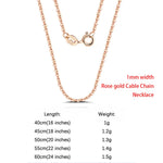 Rinntin 925 Sterling Silver Italian Handmade 1.2mm Chopin Chain Necklace for Women Fashion Simple Basic Neck Chain Jewelry SC53
