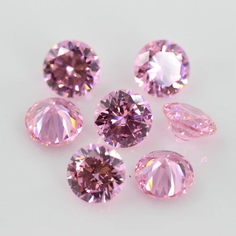 Real Pink VVS1 D Color Moissanite Loose Stones 0.5ct-5ct Gemstone Pass Diamond Tester with GRA Certificate for DIY Fine Jewelry