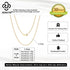 Rinntin Genuine Diamond-Cut 1.7mm Figaro Link Chain Necklace 925 Sterling Silver Simple Dainty Neck Chain Jewelry SC27