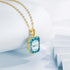 SILVERCHAKRA 585 14k Gold Color Necklaces Black Onyx Gemstones Pendant Necklace For Women 925 Sterling Silver Fine Jewelry