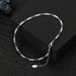 Rinntin Simple 2mm Tennis Anklet Chain Foot Women Sparkling Layer Anklet Accessories Gifts S925 Silver Leg Ankle Bracelet SA19