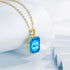 SILVERCHAKRA 585 14k Gold Color Necklaces Black Onyx Gemstones Pendant Necklace For Women 925 Sterling Silver Fine Jewelry