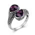 Woman Rings Rainbow Mystic Topaz Stone Eye of God Real 925 Silver Ring Female Dating Party Fine Jewelry