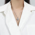 New Fashion Round Rotatable Dance Zircon Pendant Necklaces Women 925 Sterling Silver Jewelry Rhinestone CZ Choker Free Delivery
