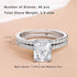 Newshe Prata 925 Silver Wedding Rings Set for Women Anillos White 7*9MM Radiant Cut CZ Diamond Ring Luxury Engagement Jewelry