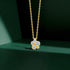 Real Gold 14k Pendants Original Jewelry 5pcs 2.8ct Round Moissanite Diamond Necklace For Women Casual Party Fine Jewelry