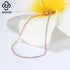 Rinntin Rose Gold 925 Sterling Silver Fashion Cable Link Chains Necklace for Women Thin Neck Chain Accessories Jewelry SC06