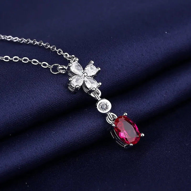 925 Sterling Silver Necklace For Women Round Pendent Sparkling Pave CZ Necklace Fashion Anniversary Birthday Jewelry Gifts N755