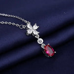 925 Sterling Silver Necklace For Women Round Pendent Sparkling Pave CZ Necklace Fashion Anniversary Birthday Jewelry Gifts N755