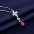 925 Sterling Silver Necklace For Women Round Pendent Sparkling Pave CZ Necklace Fashion Anniversary Birthday Jewelry Gifts N755