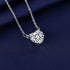 925 Sterling Silver Necklace For Women Round Pendent Sparkling Pave CZ Necklace Fashion Anniversary Birthday Jewelry Gifts