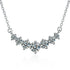 925 Sterling Silver Necklace For Women Round Pendent Sparkling Pave CZ Necklace Fashion Anniversary Birthday Jewelry Gifts N755