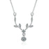 New Fashion 925 Sterling Silver Jewelry Round Zircon Pendants Necklaces Women Fine Semi Rhinestone Circle Clavicle Chain Choker