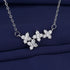 New Fashion 925 Sterling Silver Jewelry Round Zircon Pendants Necklaces Women Fine Semi Rhinestone Circle Clavicle Chain Choker