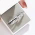 Newshe Solid 925 Sterling Silver Wedding Rings for Women AAAAA Grade Brilliant Round Cubic Zircon Guard Band Jewelry