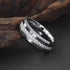 Newshe Tungsten Carbide Fashionable Wedding Rings for Men Half Eternity Brilliant Cubic Zirconia Beveled Edge Charm Ring
