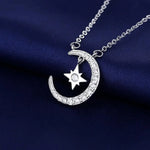 925 Sterling Silver Necklace For Women Round Pendent Sparkling Pave CZ Necklace Fashion Anniversary Birthday Jewelry Gifts