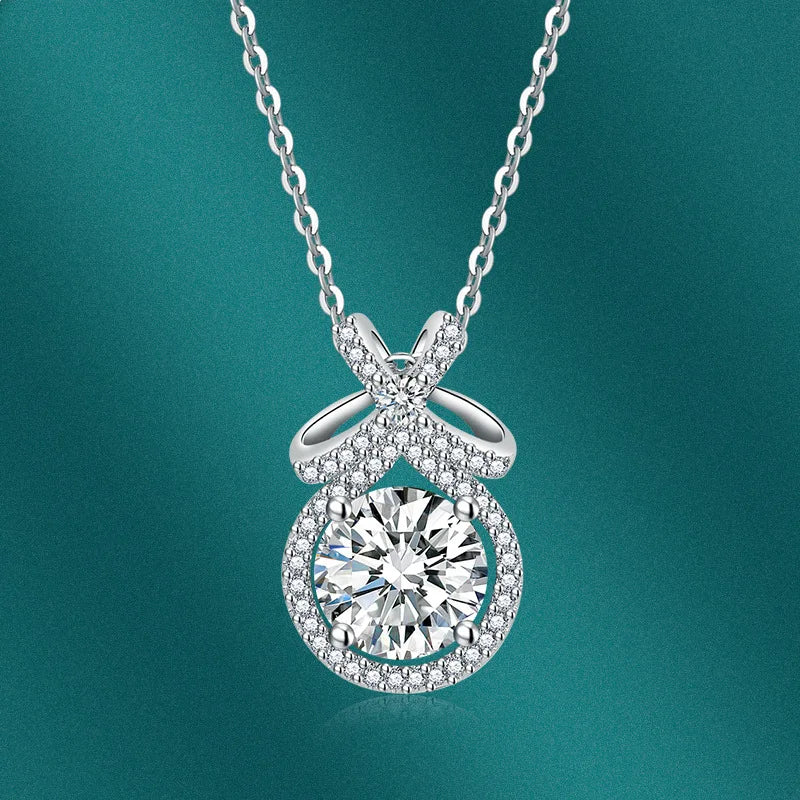 New 925 Sterling Silver Jewelry Elegant Feather Zircon Pendants Necklaces Women Fashion Exquisite Symbol CZ Wild Clavicle Chain