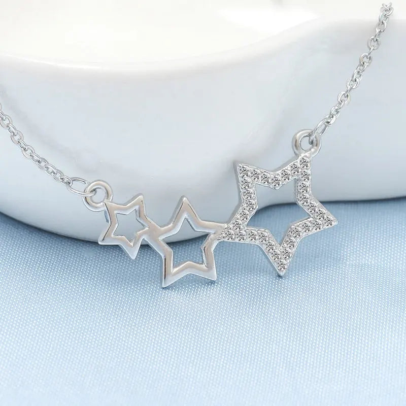 925 Sterling Silver Necklace For Women Round Pendent Sparkling Pave CZ Necklace Fashion Anniversary Birthday Jewelry Gifts