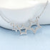 925 Sterling Silver Necklace For Women Round Pendent Sparkling Pave CZ Necklace Fashion Anniversary Birthday Jewelry Gifts