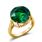Garnet Wedding Ring Women Solid 925 Sterling Silver Rings Big Round Gemstone Ringly Carve Vintage Daily Fine Jewelry