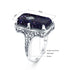 Unique 925 Sterling Silver Ring for Woman Simulated Emerald Vintage Filigree Persian Design Femal Elegant Rings Hand Made