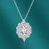 New 925 Sterling Silver Jewelry Elegant Feather Zircon Pendants Necklaces Women Fashion Exquisite Symbol CZ Wild Clavicle Chain