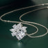 New 925 Sterling Silver Jewelry Elegant Feather Zircon Pendants Necklaces Women Fashion Exquisite Symbol CZ Wild Clavicle Chain