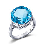 Garnet Wedding Ring Women Solid 925 Sterling Silver Rings Big Round Gemstone Ringly Carve Vintage Daily Fine Jewelry