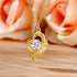 Love Is All Around Heart 14K Gold Pendant for Women k gold Au585 Necklace Moissanite Jewelry Mother's Day Valentine's Day Gifts