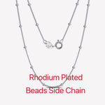Rinntin Vintage 925 Sterling Silver Link Necklace Fashion Women Men Dainty Neck Chain Hip Hop Rhodium Neck Jewelry Gift SC21