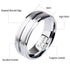 Newshe Mens Wedding Band Tungsten Carbide Rings Fashion Groove Ring 8mm Charm Jewelry Party Anniversary Gift Never Fade