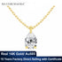 14K Gold Pear Cut Moissanite Diamond Necklaces for Women 0.5ct 1ct 2ct D VVS1 Solitaire Pendant Wedding Jewelry Certified