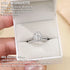 Newshe Women's D VVS1 Full Moissanite Engagement Ring Set 925 Sterling Silver Halo Oval Cut Bridal Wedding Rings Fine Jewelry