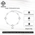 Rinntin Classic 925 Silver Four Leaf Clover Bracelet Hollow Clover Shaped Fashion for Women Girls Bracelet Birthday Gift GMB68