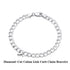 Rinntin 18K Gold Over 925 Sterling Silver 3mm/5mm Italian Diamond Cut Cuban Link Curb Chain Necklace for Women Men Jewelry SC60